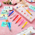 Yeaqee 150 Pieces Beadable Pens Kit 50 Pieces Colors Plastic Beaded Ballpoint Pens Bulk 50 Pieces Foil Thank You Cards with 50 Pieces Resealable Pen Packaging Bags for School (Macaron Colors)