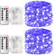 Smacen 2 Pack 32.8 Ft 100 Led Black Light Fairy Lights, UV fairy