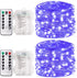 Smacen 2 Pack 32.8 Ft 100 Led Black Light Fairy Lights, UV fairy
