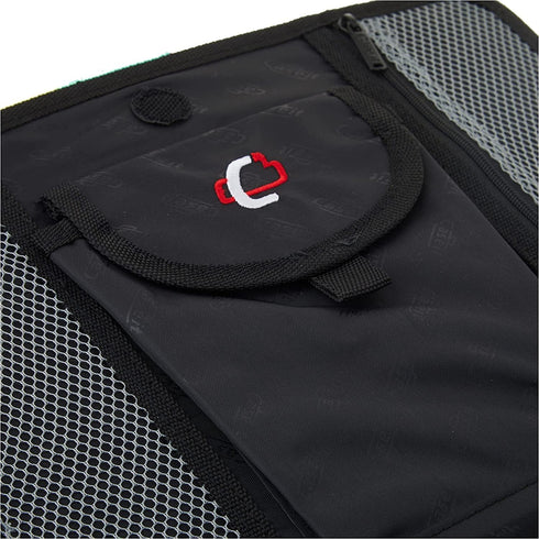 Case It Black 5-Tab Binder Accessory, 6 Pocket Expanding File, Fits Standard 3 Ring Letter Size Binder