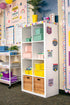 Teacher Created Resources Yellow Plastic Storage Caddy 6-Pack, 3 Compartment for Classrooms, Kids Room, Office