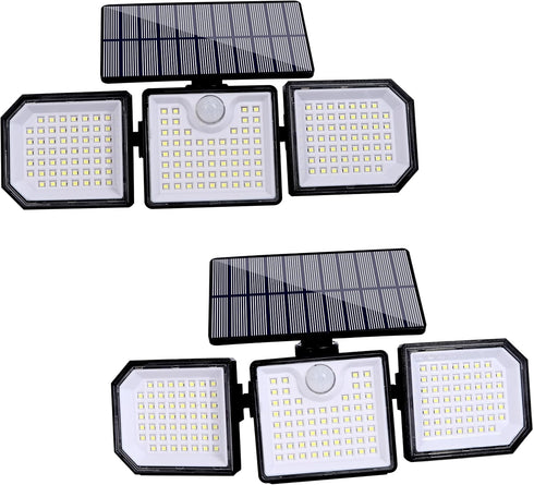 siarenomo Solar Outdoor Lights,2500LM 167 LED Motion Sensor Outdoor LightsIP65 Waterproof270Wide Angle with