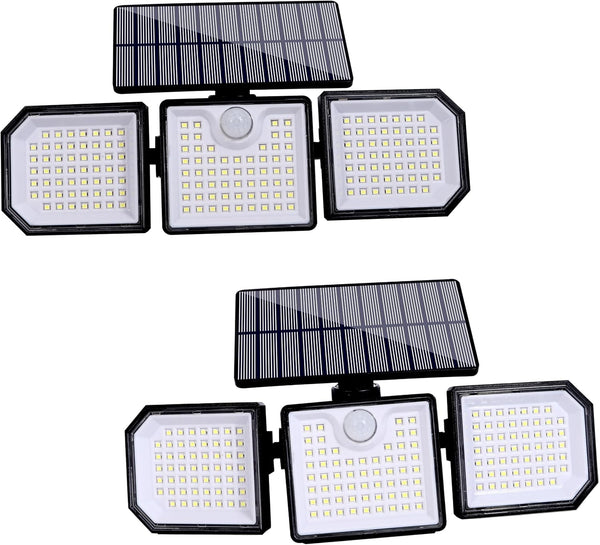 siarenomo Solar Outdoor Lights,2500LM 167 LED Motion Sensor Outdoor LightsIP65 Waterproof270Wide Angle with