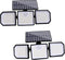 siarenomo Solar Outdoor Lights,2500LM 167 LED Motion Sensor Outdoor LightsIP65 Waterproof270Wide Angle with