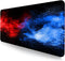 Large Extended Gaming Mouse Pad, Non-Slip Waterproof Rubber Base, Stitched Edges, Colorful Starry Sky