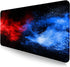 Large Extended Gaming Mouse Pad, Non-Slip Waterproof Rubber Base, Stitched Edges, Colorful Starry Sky