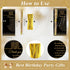 Feifeiya 50 Set 65th Birthday Party Favor for Guest Anniversary Party Favor with Black and Gold Ballpoint Pens