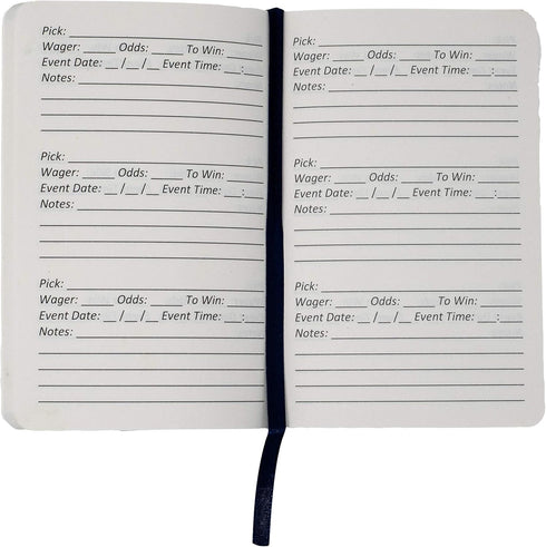 MoneyLine Sports Betting Notebook - 3.5 x 5.5in to Track Bets, 100 Page Betting Book for Football, Basketball & More