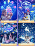 Eigther 21 Sets 360 Projector Night Light for Kids + of Films, Night Light Projector for Bedroom, Ceiling, Kids Star
