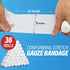 Gauze Rolls - 36 Premium First Aid Supplies, Flexible, Stretchable, Breathable Bandage Wrap, 3” x 4.1 Yards
