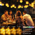40Ft 40 StarryEver Lantern String Lights Outdoor Plug in, Connectable Warm White & White Lantern Lights with Remote