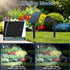 6000K, 9.8ft IP65 2 Pack T-SUNUS Christmas Solar Powered LED Spot Light White Separated Panel with Cable Waterproof