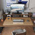 DAWNTREES Dual Sided Desk Mat, Leather Pad with PU Valet Tray Organizer, Large Mouse Pad (31.5"x15.8")