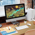 Protector(31.5 15.7 Inches) Bloss Gold Desk Mat, PU Large Mouse Pad for Desk, Desk Matt for Desktop, Desk Pad Mat