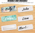 50 Sets 1 3 Inch Henoyso x Magnetic Name Tags Blank Magnetic Badge Holder Bulk Acrylic DIY Badges with Adhesive Tape