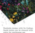 Apottwal Black Beauty Blue Flowers Plants Mouse Pad,Brightly Colored Unique Design Computer Mousepad with Non-Slip