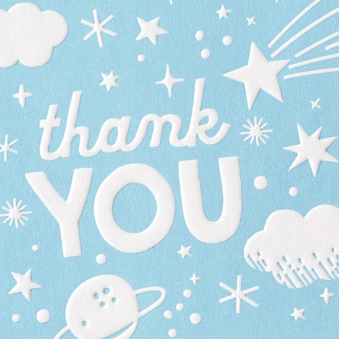 Pack (20 Hallmark of Baby Shower Thank You Cards, Outer Space Thank You Notes and Envelopes)