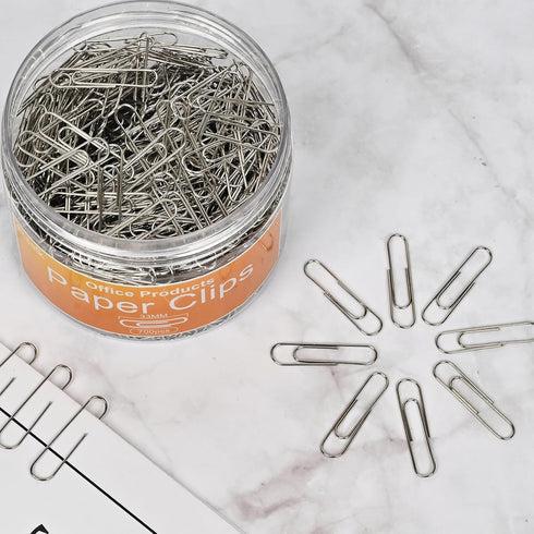 Medium Paper Clips, 700 Pcs for Office Supplies, Ideal for Home, School, and Teacher Paperwork