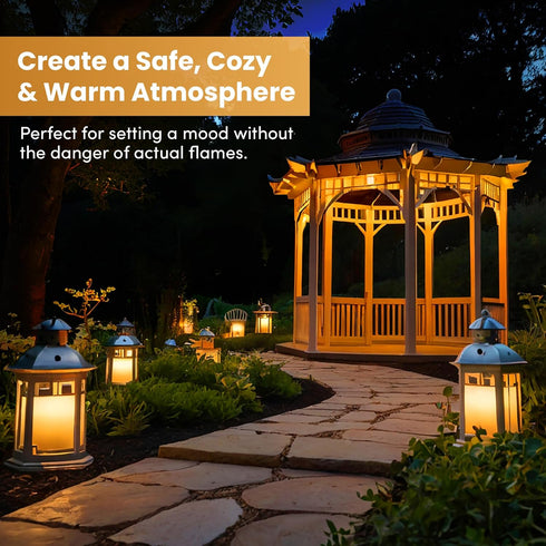 Bulb E12 B11 Bulbs 12mm 110MM 4.25" 120V 3 Pack Flame Effect Chandelier LED Fire Candle Light Flaming Flicker