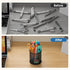 MaxGear Pen Holder, 3 Pack Pencil Holder for Desk, Premium Mesh Metal Organizer, Black, 3.7’’ Tall