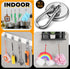 VNDUEEY 10 Pack Strong Magnetic Hooks, 100Lbs Neodymium Grade-52, Heavy Duty with Swivel Carabiner Hook for Home and