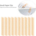 Paper Clips 180pcs, Orange 2.9x0.8cm, Cute Paper Clips Bookmarks for Office School Paper Files Organizing