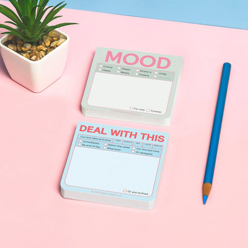 Knock Knock Deal with This Sticky Notes, Pastel Version, 3 x 3-inches Each, Pack of 8