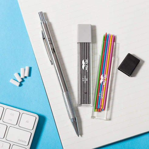 Mr. Pen 2mm Mechanical Pencil, Metal Drafting Pencil, Drawing Mechanical Pencils, Lead Holder