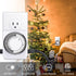 HBN Indoor Timers for Electrical Outlets, 24 Hour Mechanical Outlet Timer, Dual Outlets, Heavy Duty Daily Cycle