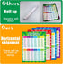Xloey Multiplication Chart - 12x16 Inch Educational Posters for Kids, 4 Pcs for Classroom