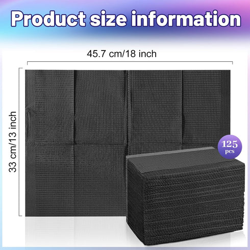 125 13"x18", 3 Pcs Dental Bibs Disposable for Patient, Ply Waterproof Piercing Tattoo Paper Napkin Tissue Bib