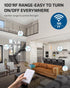 Bulb E26/E27 Listed(2 Remote+4 DEWENWILS Remote Control Light Socket, Wireless Light Socket Switch Kit, Remote Light
