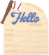 TERJIO Baseball Hello World Bulletin Board - Newborn Birth Record Card Photo Props,Hospital