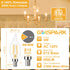 GOLSPARK E12 Dimmable LED Bulb, 60W Equivalent, 10 Pack, 2700K Warm White Type B E12 Candelabra, Clear Glass