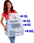 Really Useful Plastic Storage Box, 9 Litre, Clear