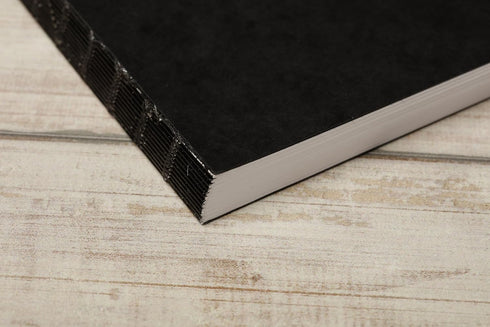 Clairefontaine GRAF Book 360 Raw Binding Book, A5 Size, 100 Sheets, 100gsm Paper, Acid Free, Black Cover