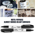 Permanent Markers, 128 Count Black Fine Point, Waterproof & Smear Proof Markers for School, Office, Home