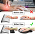 iFine Upgrade Enlarged Superfine Fiber Memory Foam Ergonomic Mouse Pad & Keyboard Wrist Rest for Desktop, Laptop