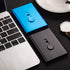 Tatuo 2 Pack Thumb Drive Business Card Holder, Stainless Steel Portable Slide Out Name Holder Wallet for Men and Women