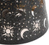 Gsycle E26 E27 Hollow Metal Lampshade, Clamp-On Lamp Shade with Sun Moon Stars Cutout Design Carved Iron Lampshade