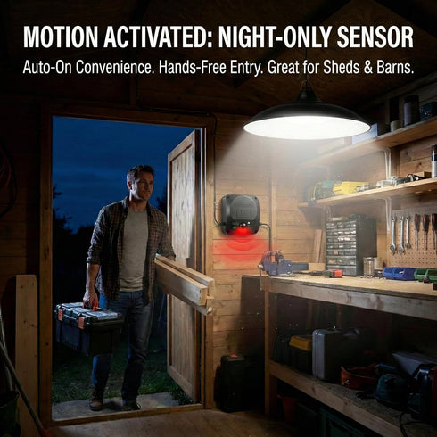 3200LM IP65 4 1 Pack Solar Shed Lights Indoor Outdoor, Motion Sensor Pendant Light Daytime Available with Remote