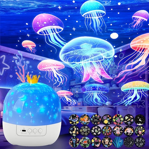 21 Sets of Films Ocean Night Light Projector, Kids Projector for BedroomStars