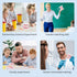 Annhua Large Dental Teeth Model with Denture Toothbrush, 2 Times Brushing Teaching Tools for Kids, Dental Students