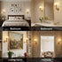 Set 2 5000mAh Wireless Wall Sconce of for Bedroom Living Room, Battery Operated Wall Sconce Decor Light with Remote