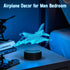 3D 7 Anywin Warplane Night Lights,Kids Airplane Night Light Bedside Lamp Fighter Toy Light Colors Changing with Remote