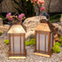 2 Pack Afirst Solar Lantern Outdoor, Hanging Lights Decorative Outdoor Lighting Waterproof Umbrella Lights for Patio