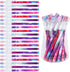 Kolewo4ever Galaxy Stackable Pencil, Multi Point Non-Sharpening Pop Up Pencil with Matching Eraser for Classrooms