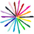 Loddie Doddie 18 Bright Color Retractable Gel Pens with Satin Barrel - Fine Point for Journals, Notebooks, Planners,