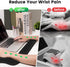 MEKASS Ergonomic Mouse Pad and Keyboard Wrist Rest Set, Super Soft Memory Foam Desk Support for Computer, Black