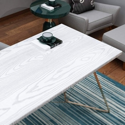 Livelynine White Peel and Stick Wallpaper, Wood Contact Paper for Cabinets, Adhesive Vinyl Wrap for Kitchen Furniture